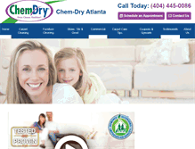 Tablet Screenshot of chemdryatlanta.com